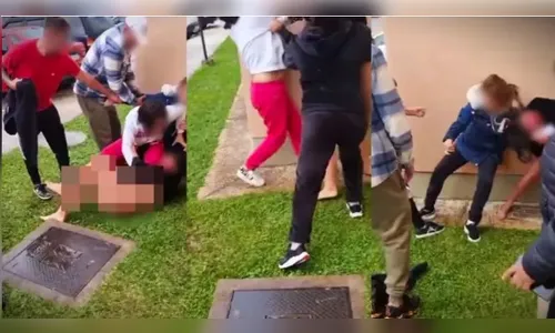 Mulher descobre traição, dá surra na amante e deixa ela sem roupa