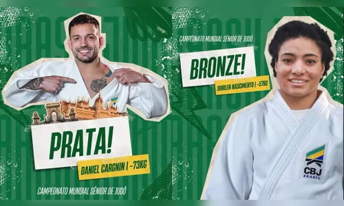 Brasil ganha prata e bronze no 3º dia do Mundial de Judô na Hungria