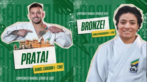Daniel Cargnin e Shirlen Nascimento levaram medalhas para casa neste domingo