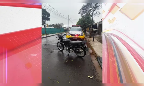 PM apreende adolescente com moto furtada