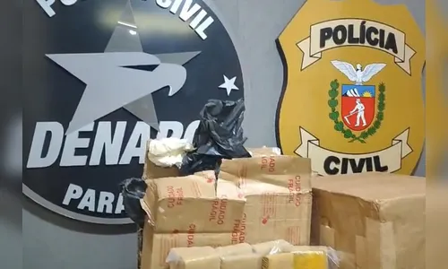 PC-PR e PM encontram 807 quilos de maconha escondidos em carreta com farinha