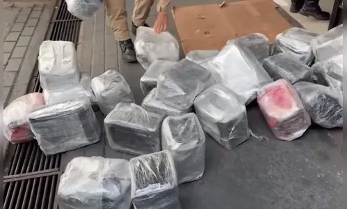 Carga de cocaína avaliada em R$ 60 milhões é apreendida pela PM