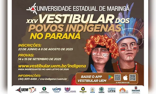 Inscrições para o Vestibular dos Povos Indígenas iniciam no dia 23