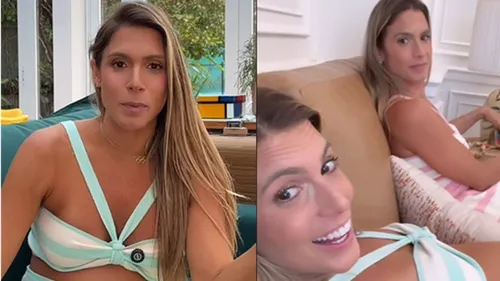 Em uma publicação nas redes sociais, Bia mostrou como está sua barriga