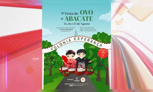 Festa do Ovo e do Abacate celebra os 90 anos da Colônia Esperança