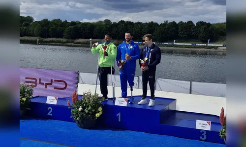 Apucaranense Giovane Vieira é prata na Copa do Mundo de Paracanoagem