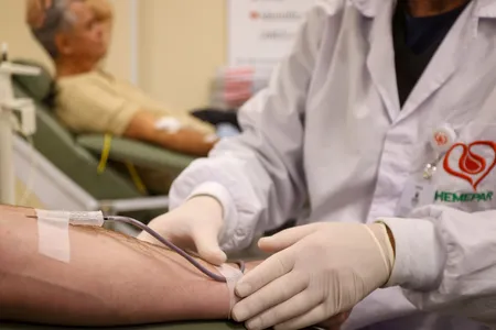 Hemepar, doação de sangue