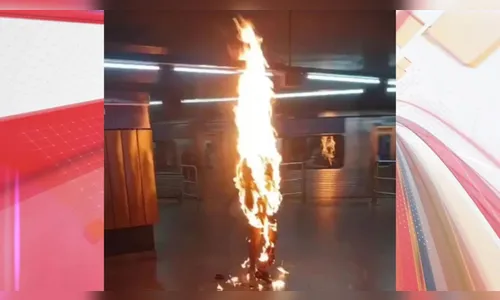 Morre homem que ateou fogo no próprio corpo em estação de metrô