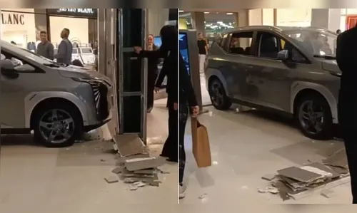 Criança bate carro elétrico de R$ 180 mil exposto no shopping; vídeo