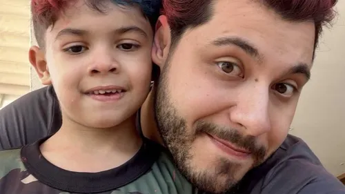 Leo, de 5 anos, e o pai Murilo Huff
