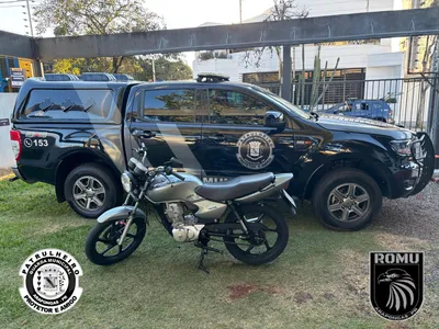 Motociclista foi preso pela Romu de Arapongas