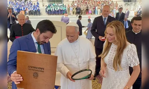 Nunes encontra Papa Leão XIV no Vaticano e pede bênção para SP