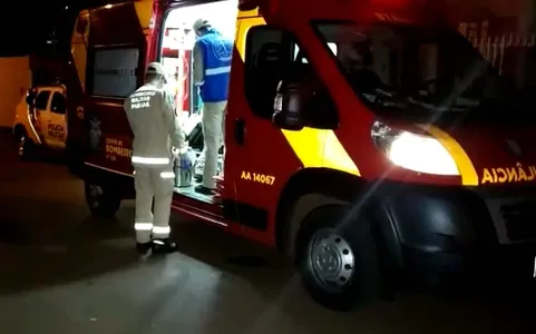 O acidente ocorreu na Rua Diva Proença no centro da cidade