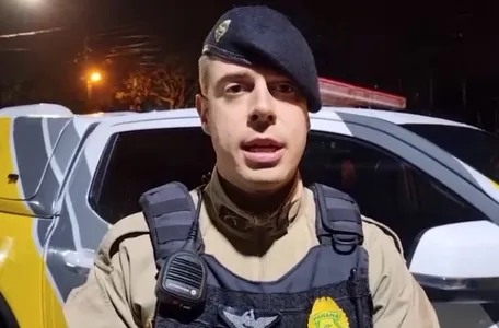 O aspirante Vidor da Polícia Militar