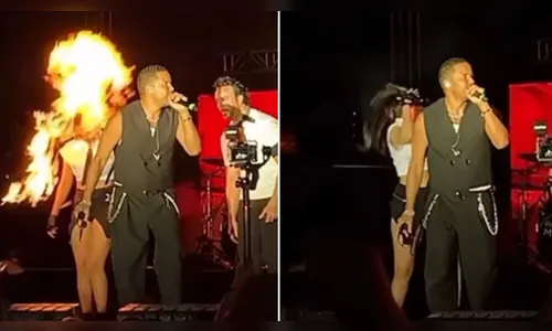 Bailarina é atingida por fogo durante apresentação; assista ao vídeo
