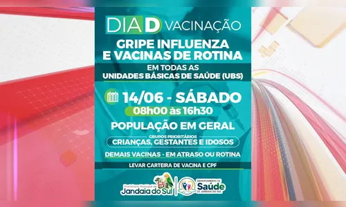Prefeitura promove Dia D de Vacinação