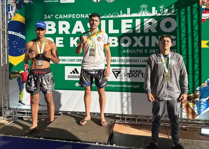 Rafael Benedito Gomes ficou em terceiro na categoria Low Kicks