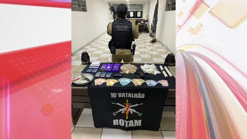 Rotam desmonta ponto de drogas e tira R$ 50 mil do tráfico