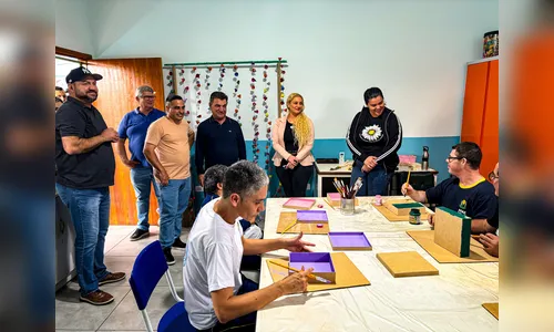 Sérgio Onofre visita Apae de Sabáudia
