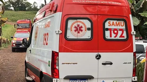 Siate e o Samu prestaram atendimento e levaram a vítima ao hospital