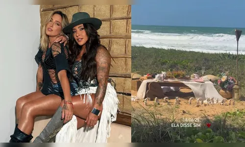 Tati Dias pede Lauana Prado em casamento; veja detalhes