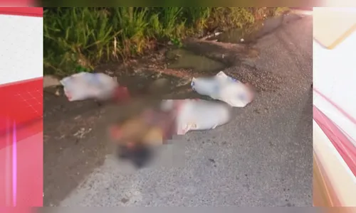 Homem é esquartejado ao lado de bilhete