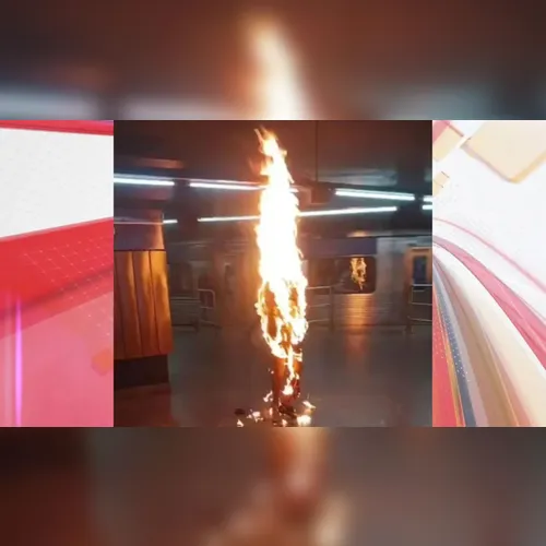 Morre homem que ateou fogo no próprio corpo em estação de metrô
