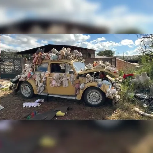 Fusca de pelúcia é recuperado após furto