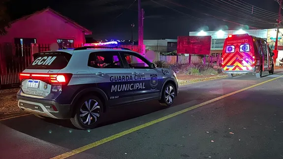 O acidente foi registrado na Rua Piratininga, próximo ao Supermercado Alvorada, no Jardim Diamantina