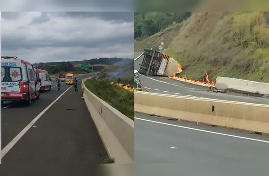 Pista é liberada após acidente que matou ciclista em Jandaia do Sul