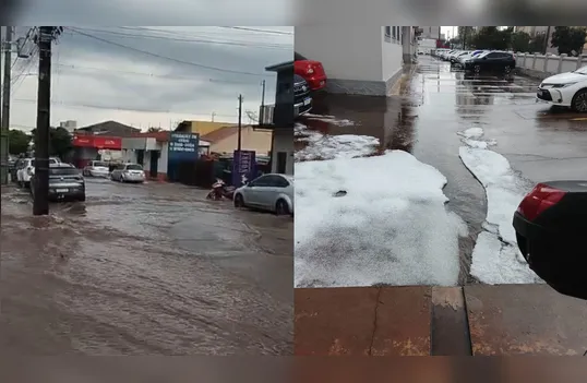Temporal com granizo gera transtornos e causa estragos em Arapongas; veja