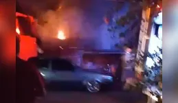 Incêndio destrói casa e mobiliza bombeiros durante a madrugada em Apucarana