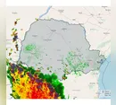 Imagens de radar apontam chegada de temporais de forte intensidade ao PR
