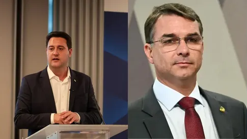 Ratinho Jr anuncia apoio a Flávio Bolsonaro no segundo turno das eleições