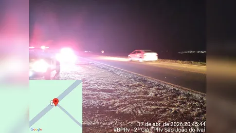 Ciclista fica ferido após ser atingido por carro na PRC-272, em Cruzmaltina