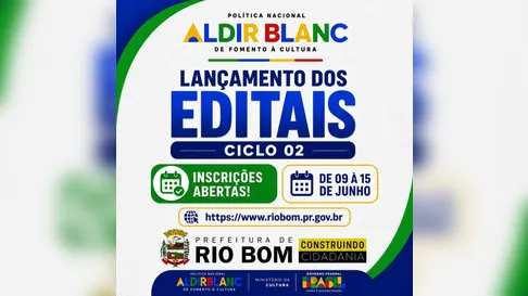Artistas de Rio Bom já podem se inscrever nos editais da Lei Aldir Blanc