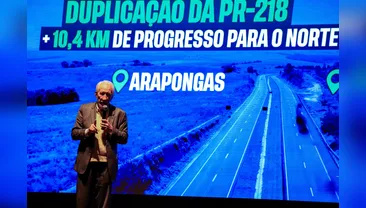Governo autoriza licitação para duplicação da PR-218 entre Arapongas e Sabáudia