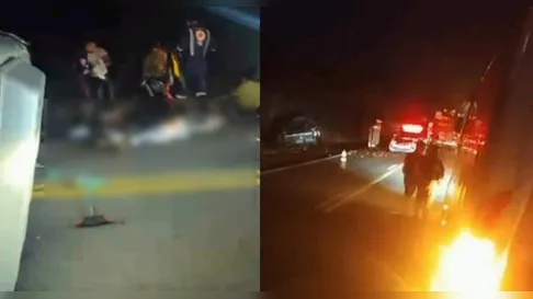 Acidente entre van com pacientes e caminhonete deixa seis mortos na BR-230