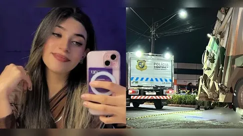 Jovem de 18 anos morre após motocicleta parar embaixo de caminhão de lixo