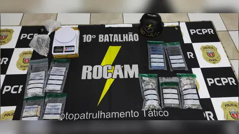 Homem é preso com drogas perto do filho de 8 anos em Apucarana