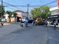 Obras de recape asfáltico no centro prosseguem até sexta em Apucarana