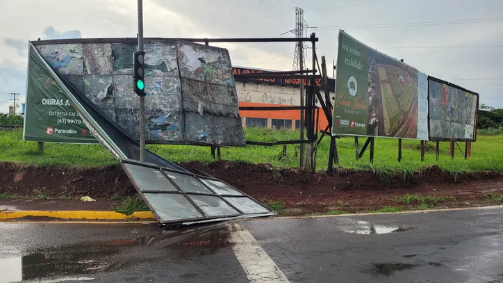 Veja fotos dos estragos do temporal nesta quinta-feira em Apucarana