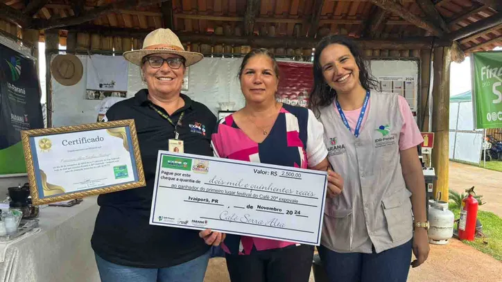 Concurso premia melhores cafés da região de Ivaiporã na Expovale