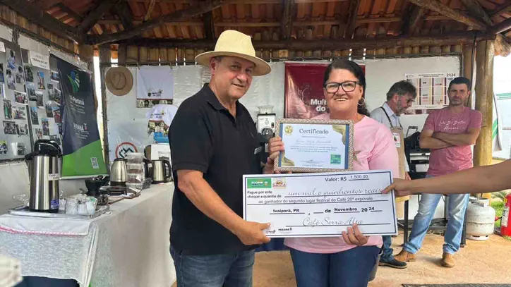 Concurso premia melhores cafés da região de Ivaiporã na Expovale