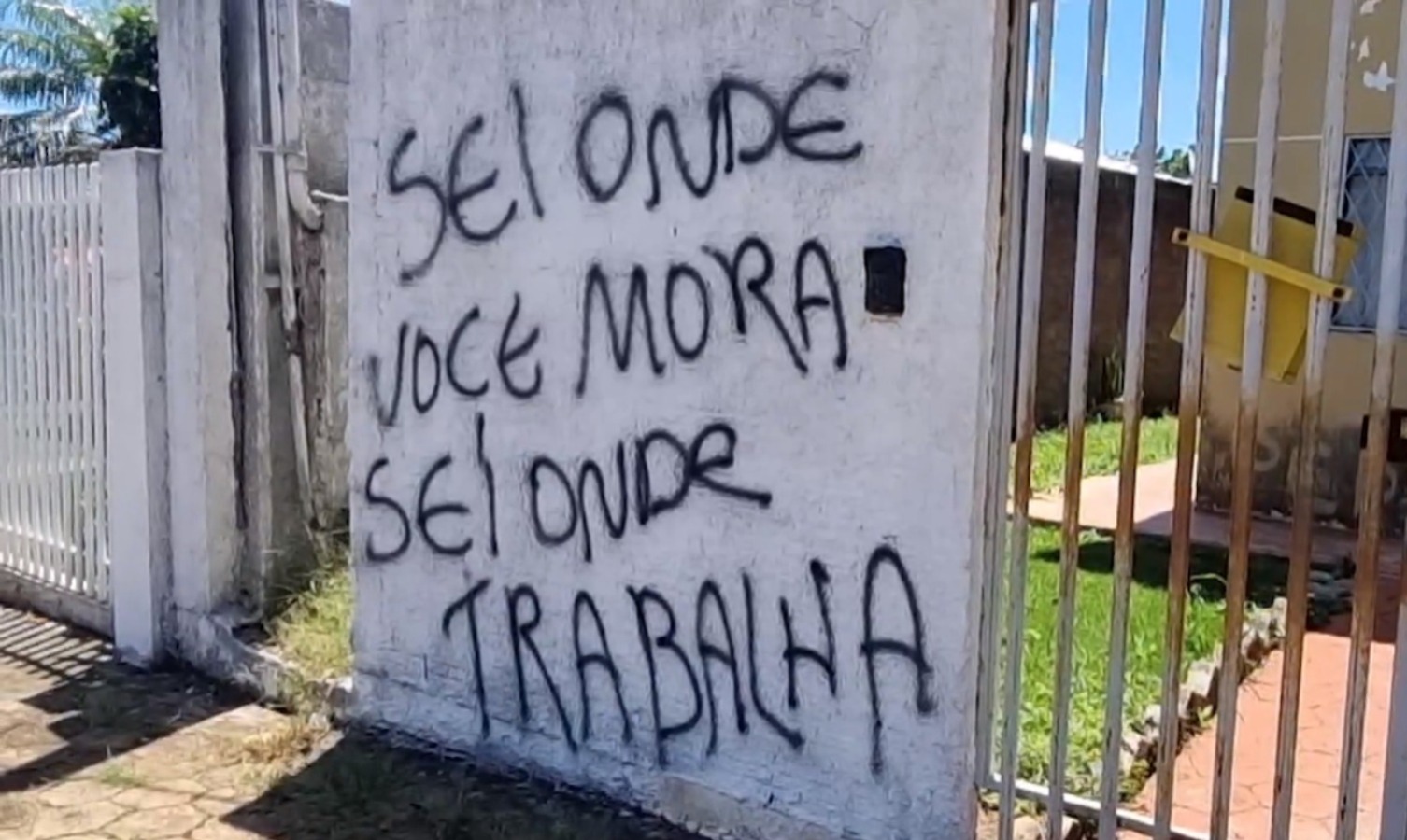 Pixador deixa claro que sabe onde o suposto João mora e trabalha