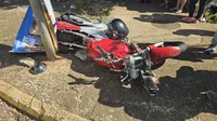 Motociclista fica gravemente ferido após acidente em Apucarana