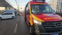 Câmera flagra trabalhador sendo atropelado em avenida de Apucarana