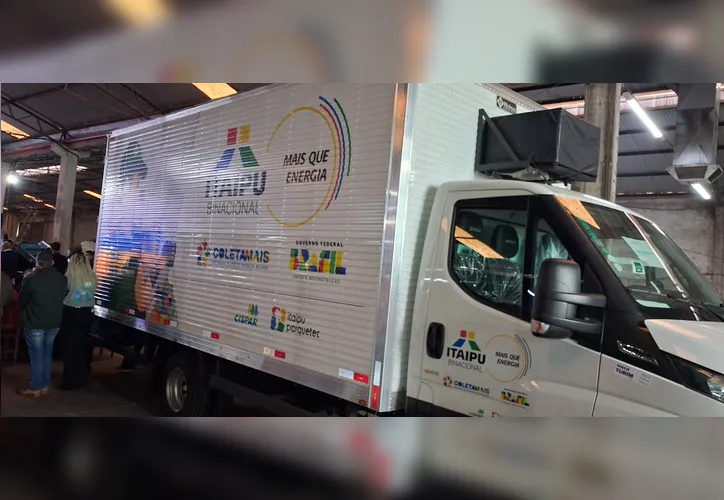 Cocap recebe caminhões e equipamentos da Itaipu Binacional