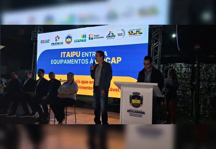 Cocap recebe caminhões e equipamentos da Itaipu Binacional