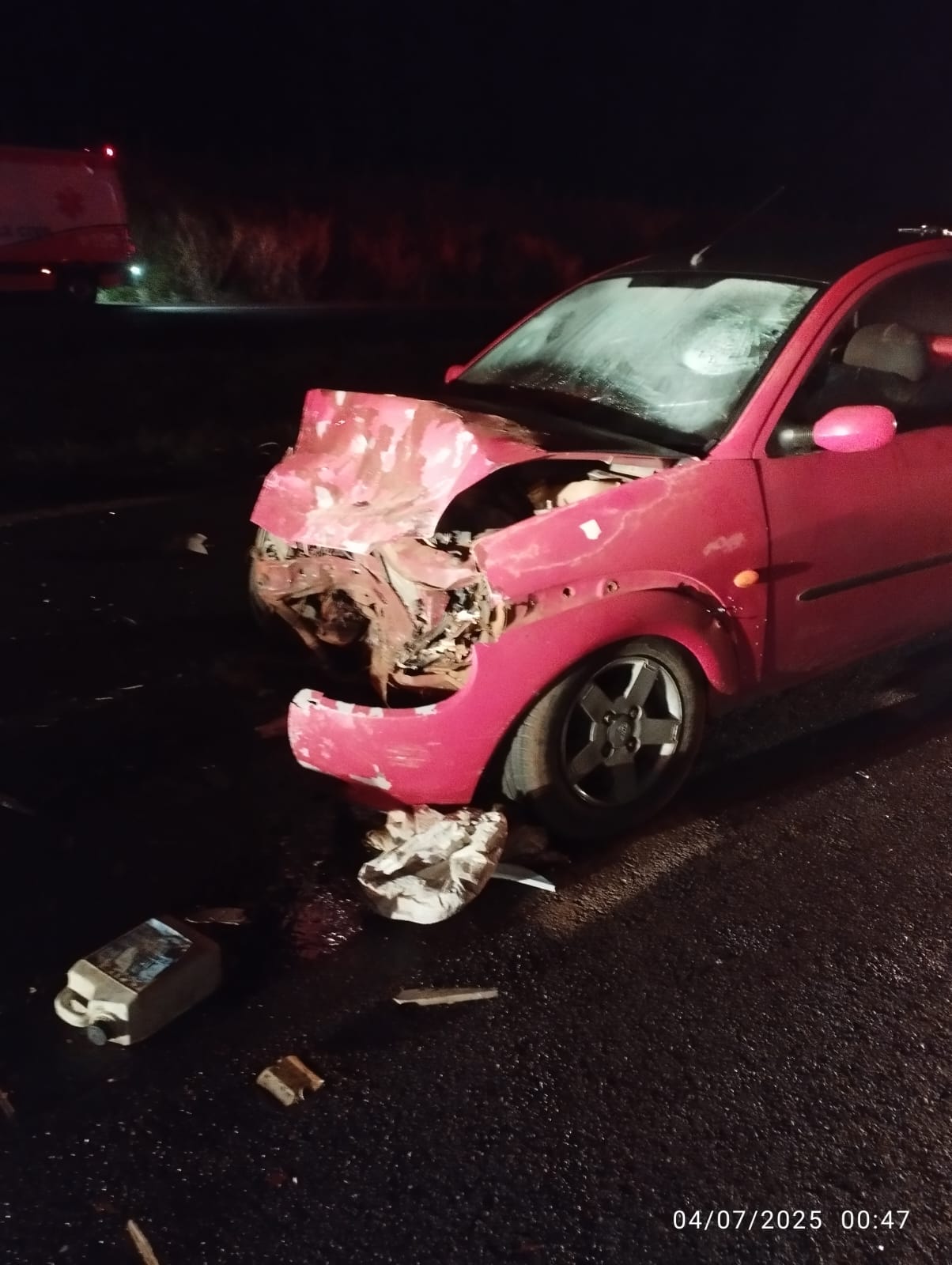 Acidente grave deixa duas vítimas feridas entre Jandaia e Mandaguari